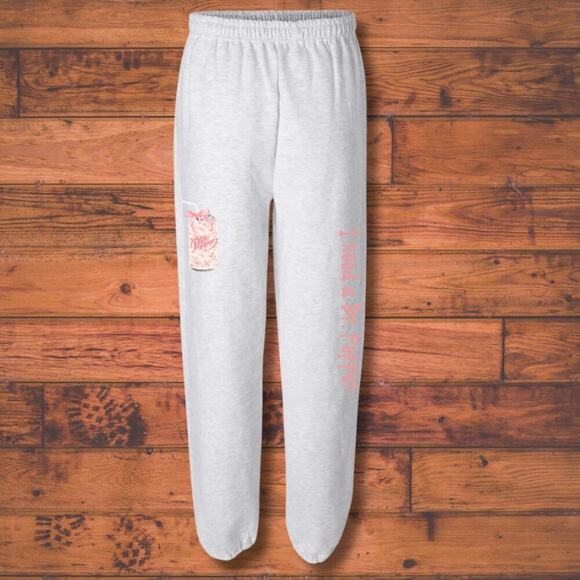 Handmade Pants - I Need A Dr. Pepper Coquette Dr. Pepper Gray Sweatpants
